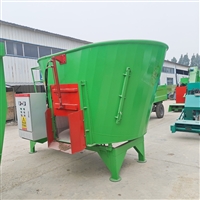 养牛场卧式拌料机 全日粮秸秆切料拌草机 自动称重制备机