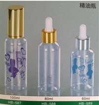 烤花玻璃精油瓶出口磨砂精油瓶