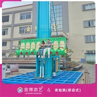 金博B级省检移动式游乐设备 游乐场游乐设备 单面青蛙跳