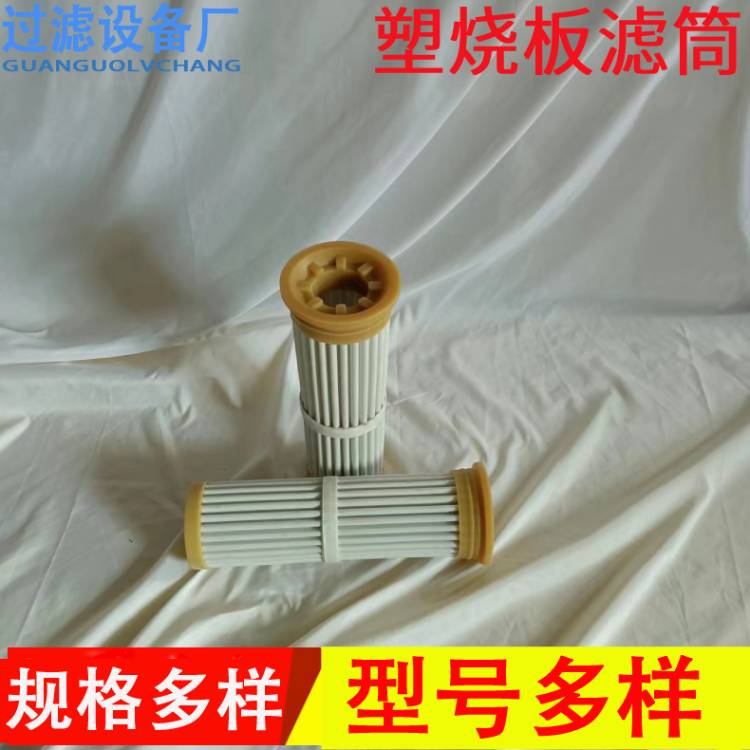 厂家供应高分子塑烧板滤筒   烧结板除尘滤芯