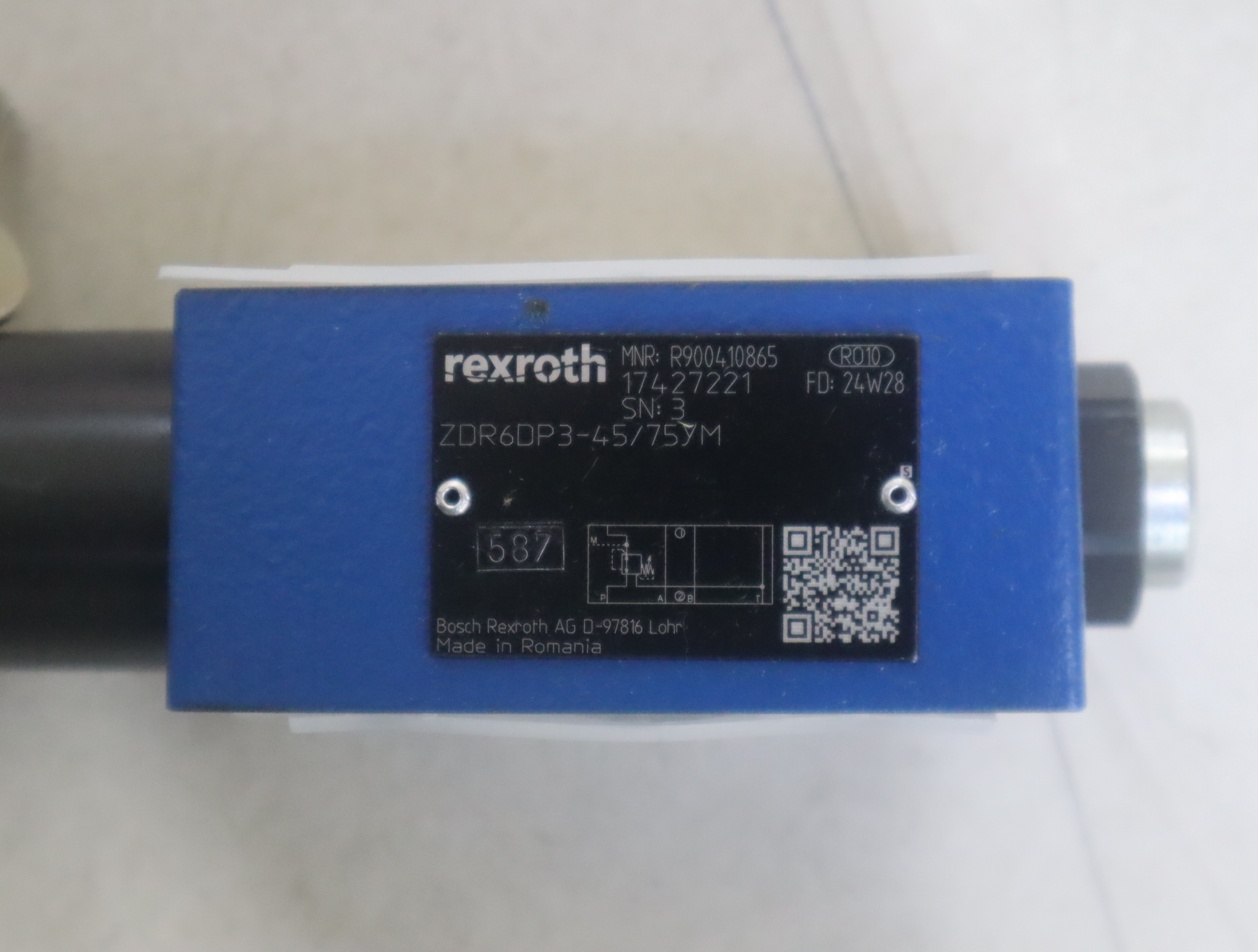 R900410865 ZDR6DP3-45/75YM ZDR6DP3-4X/75YM 力士乐REXROTH阀