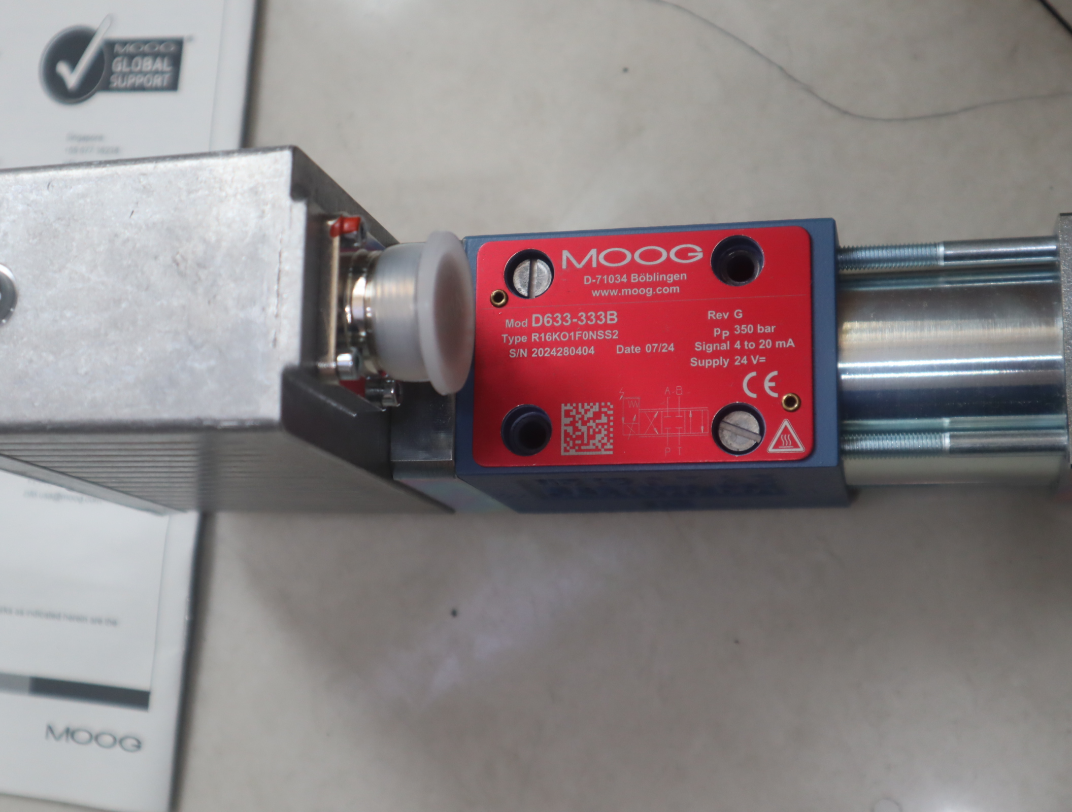 D633-333B R16KO1F0NSS2 穆格MOOG伺服阀D633-333B R16KO1F0NSS2