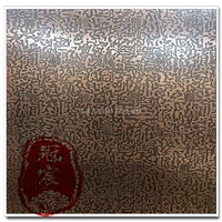 电梯门钛金镜面花纹板 304不锈钢蚀刻花纹板 带图案彩色不锈钢板