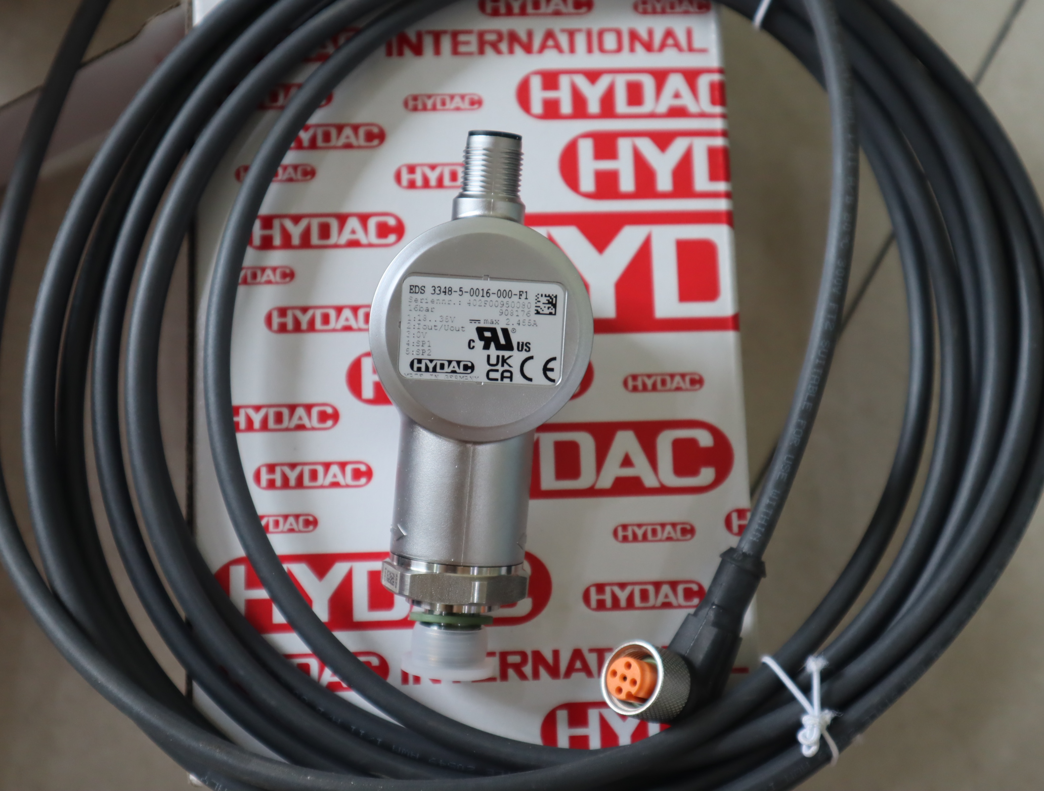 EDS3348-5-0016-000-F1 908176 贺德克HYDAC压力温度传感器