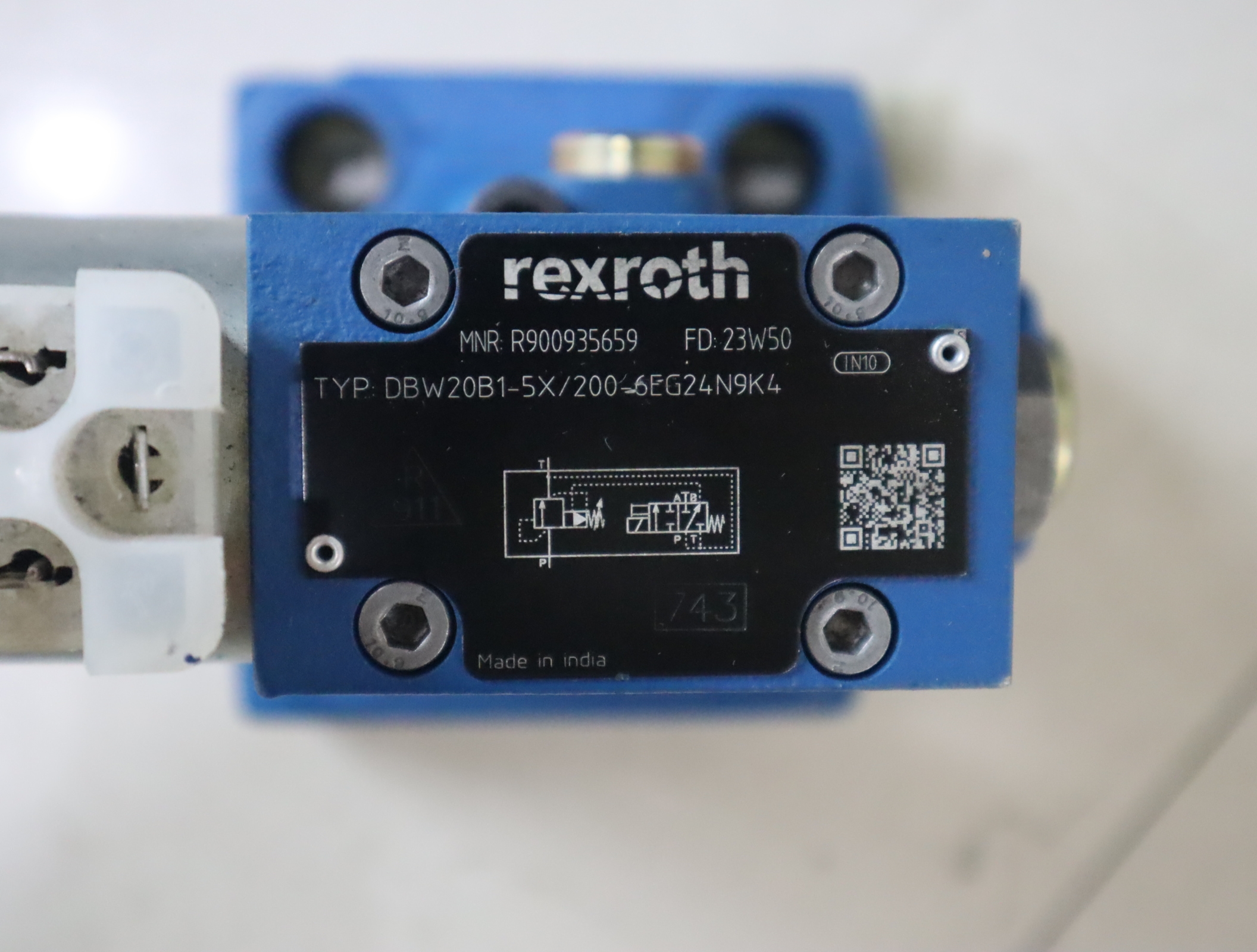 R900935659 DBW20B1-52/200-6EG24N9K4 德国力士乐REXROTH溢流阀