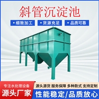 蜂窝斜管沉淀池 碳钢废水净化沉淀器 养殖屠宰污水处理一体化设备
