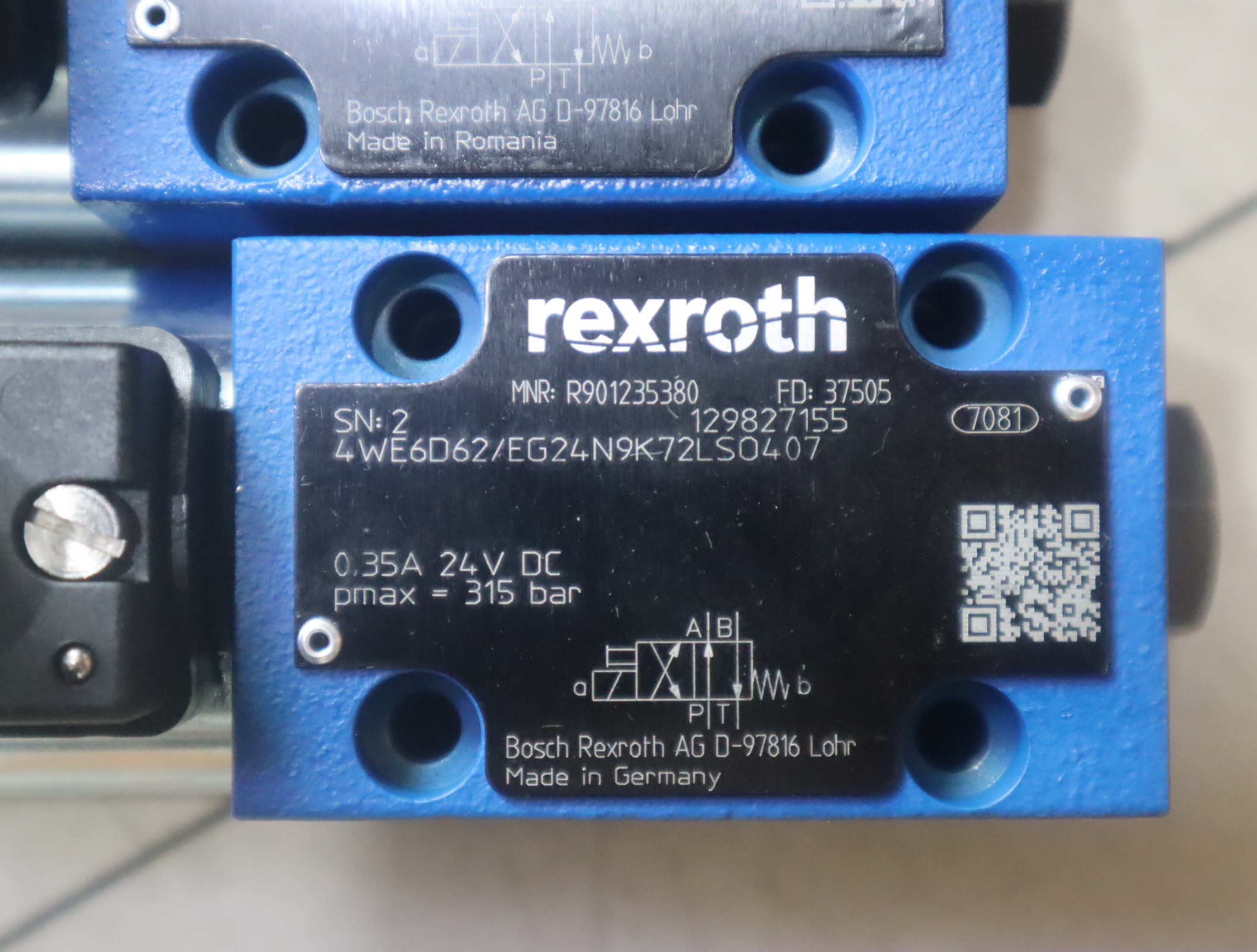 R901235380 4WE6D62/EG24N9K72LSO407 力士乐REXROTH阀