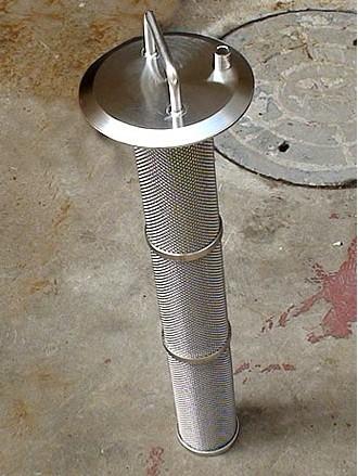 不锈钢折叠液压油吸油滤芯WU-16*80-J 发电厂双联滤油器过滤元件