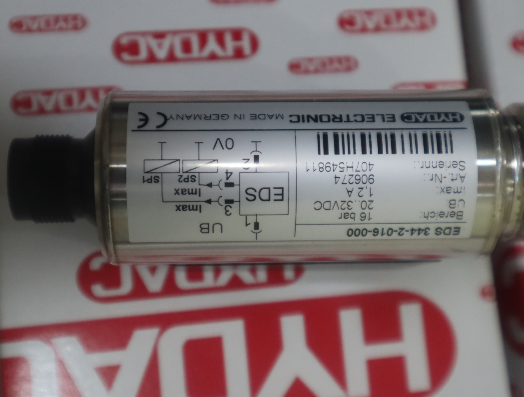 EDS344-2-016-000 906274 德国贺德克HYDAC压力温度传感器