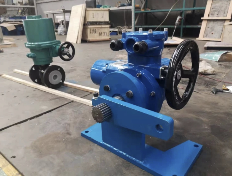 瑞浦阀门执行器60mm环保行业专用电动控制开关阀木箱包装