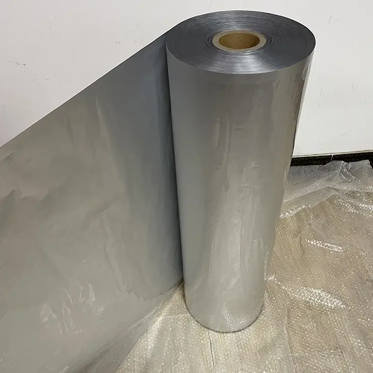 大机械设备包装膜防潮耐刺穿编织袋铝箔膜pe复合大规格工业卷筒膜