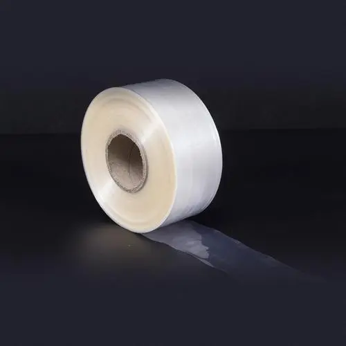 定制pvc热收缩膜低温密封电子产品标签PVC热收缩弧形平口袋卷膜