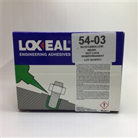 重庆乐赛尔工业胶粘剂经销商.LOXEAL54-03螺栓胶.浅蓝色厌氧胶