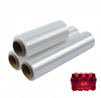 厂家供应pvc收缩膜POF热收缩包装450mm单面5丝pe热缩卷膜筒料pet