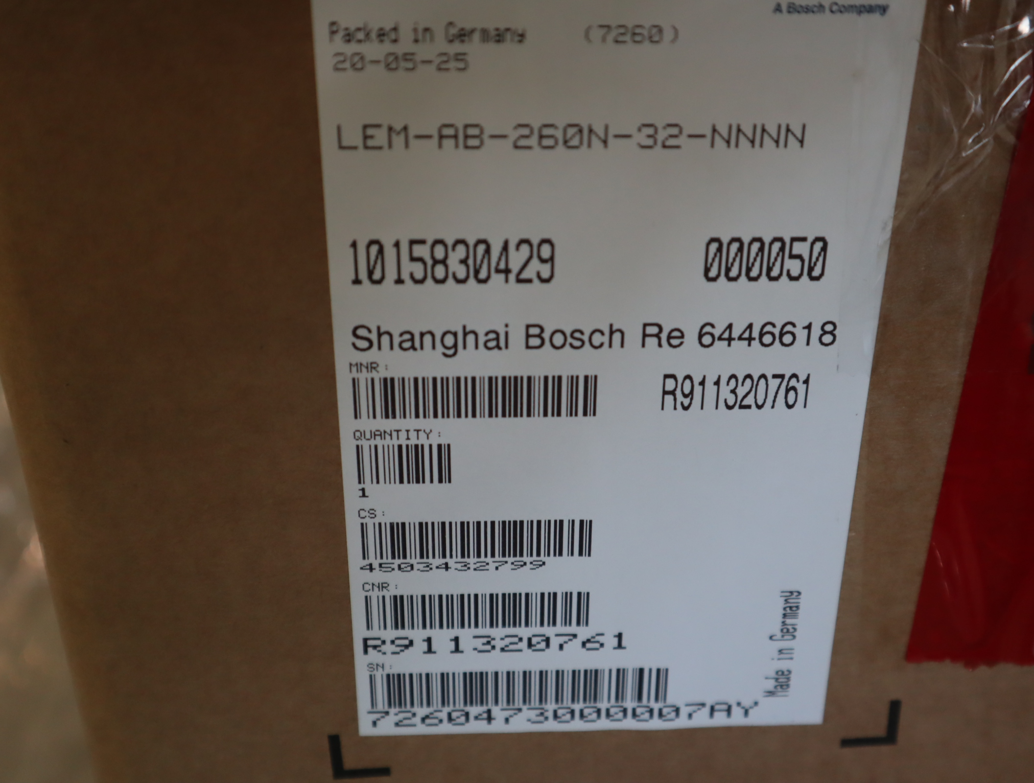 R911320761 LEM-AB-260N-32-NNNN 德国力士乐REXROTH驱动器风扇