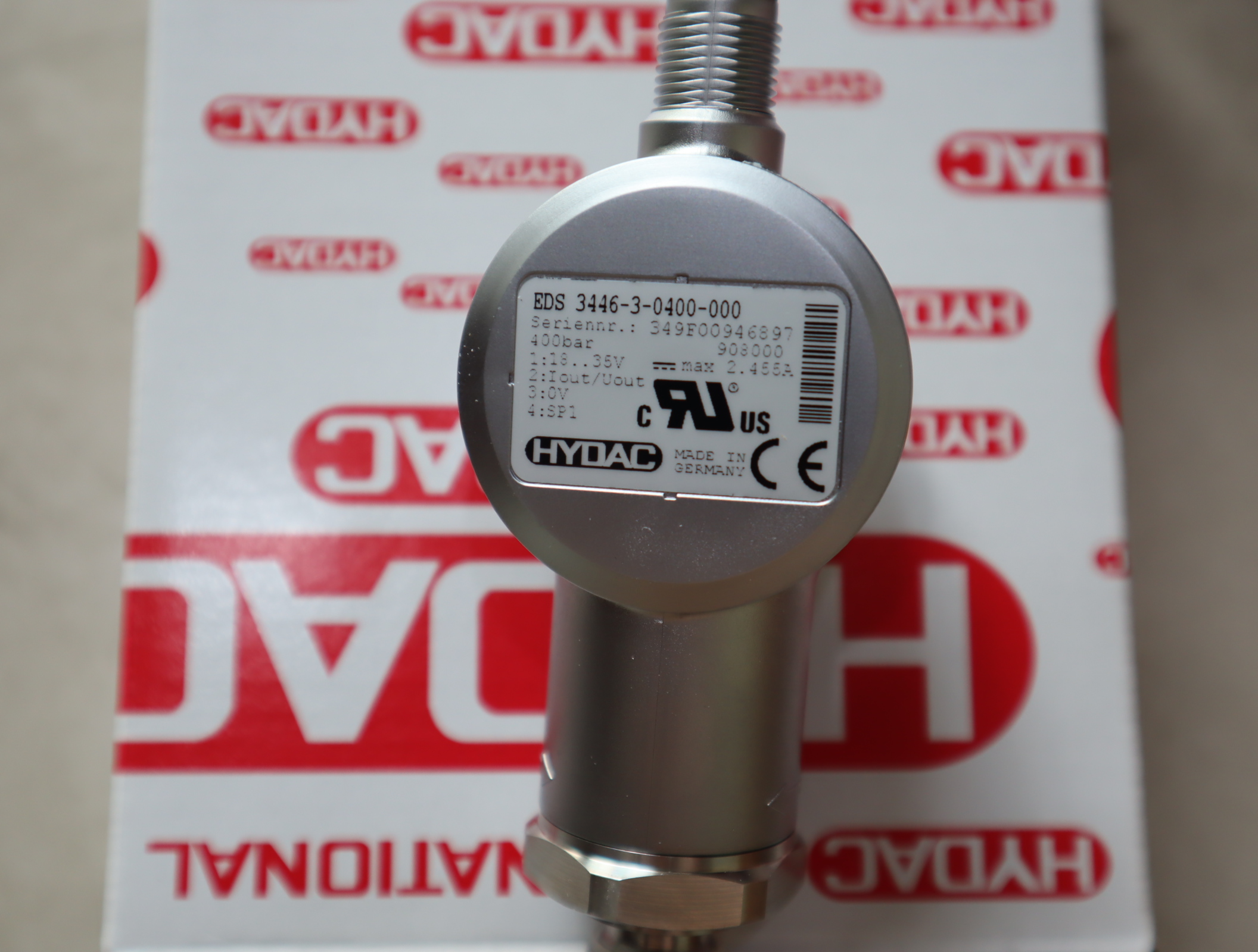 EDS 3446-3-0400-000 908000 德国贺德克HYDAC压力温度传感器