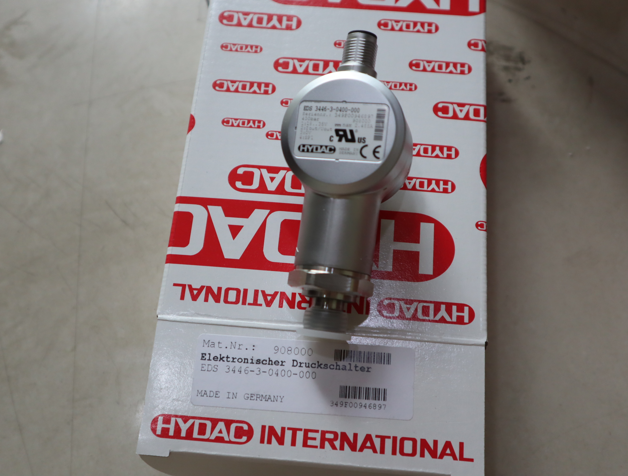 EDS 3446-3-0400-000 908000 德国贺德克HYDAC压力温度传感器