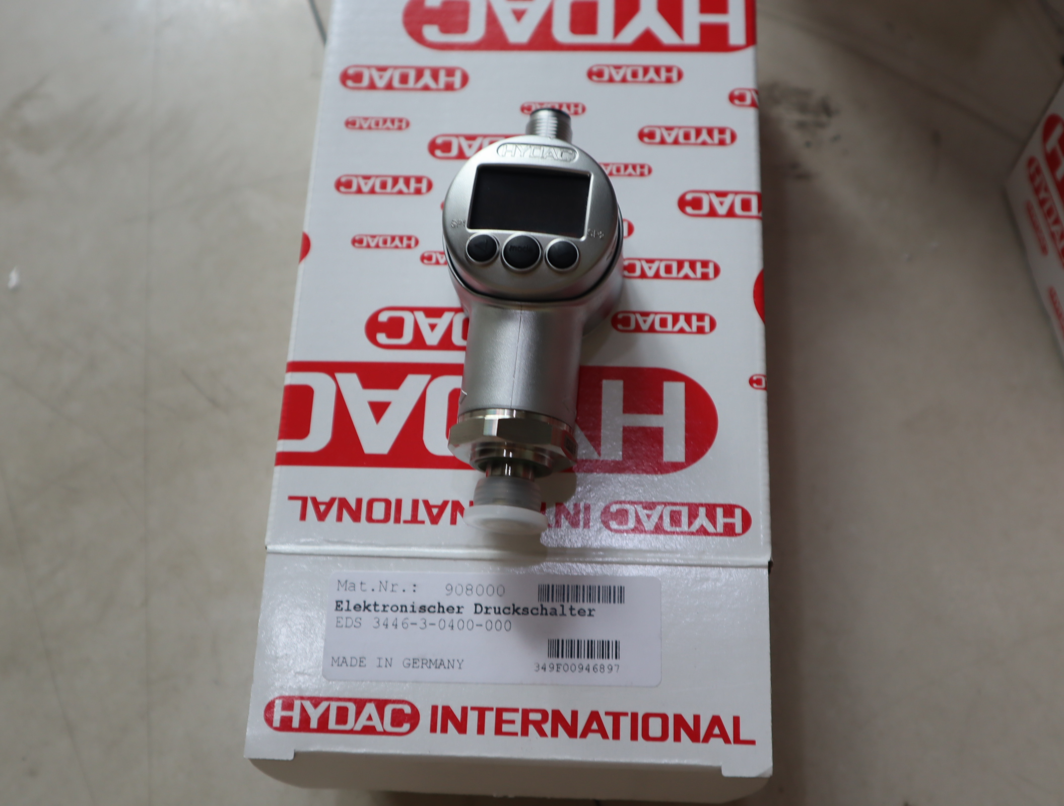 EDS 3446-3-0400-000 908000 德国贺德克HYDAC压力温度传感器