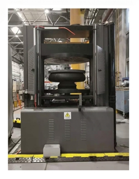 地铁空气弹簧轴向刚度横向力侧向位移动静刚度压力试验台