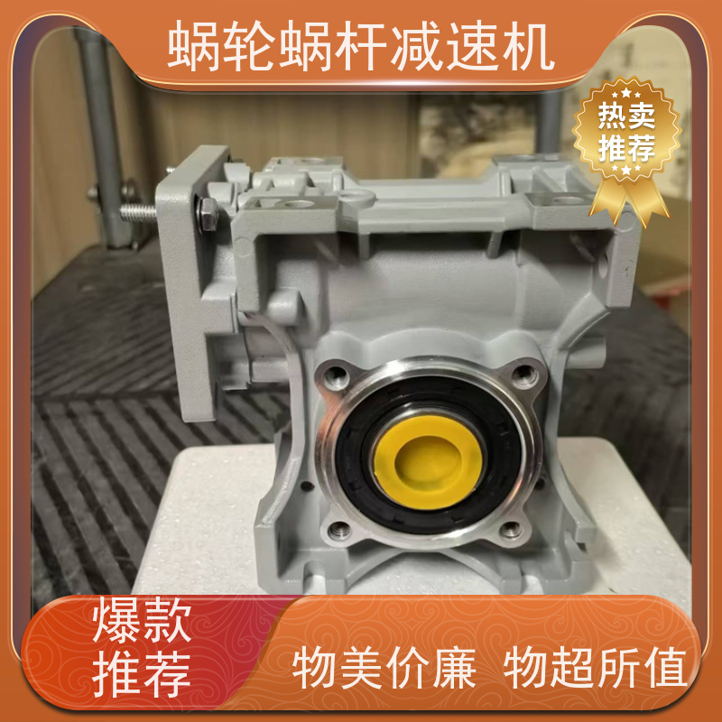 高精密蜗杆减速机 SJMRV050-20 3-5弧分侧隙 输送机 艾思捷