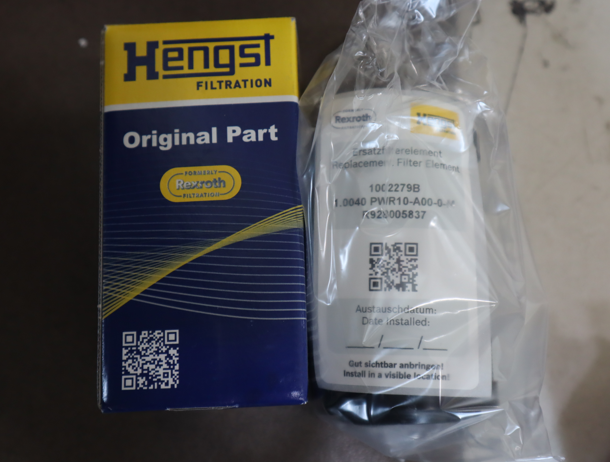 R928005837 1.0040 PWR10-A00-0-M 1002279B 汉格斯特HENGST滤芯