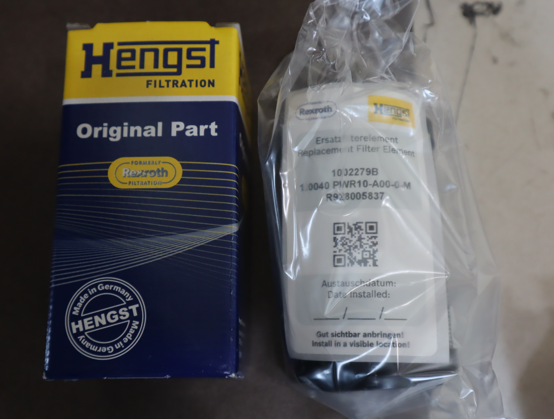 R928005837 1.0040 PWR10-A00-0-M 1002279B 汉格斯特HENGST滤芯