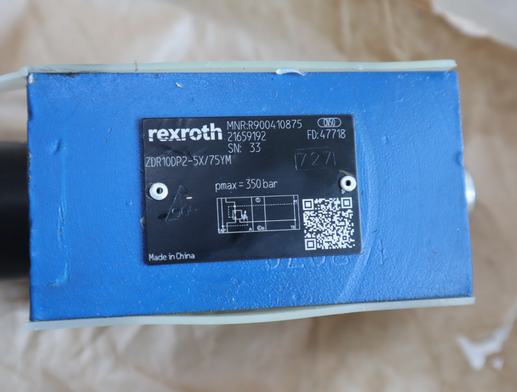 R900410875 ZDR10DP2-5X/75YM ZDR10DP2-52/75YM 力士乐REXROTH