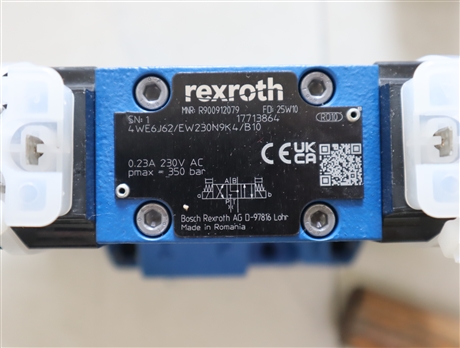 R900912079 4WE6J6X/EW230N9K4/B10 德国力士乐REXROTH电磁阀