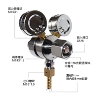 YY12X-0.6T氧气减压器气瓶救护车用