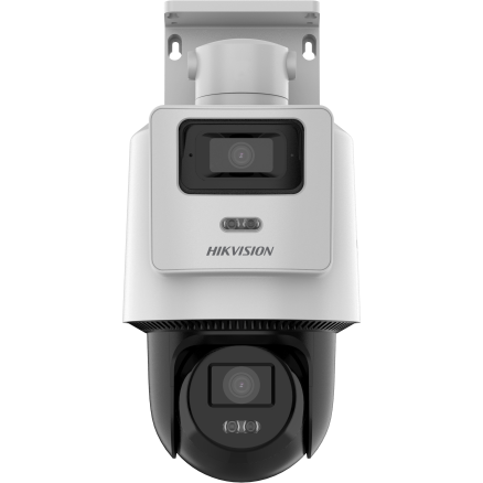 海康摄像头3寸200万双摄PoE供电