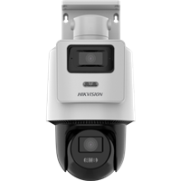 海康摄像头3寸200万双摄PoE供电