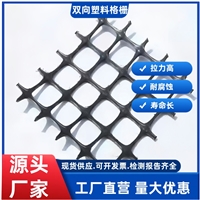 20kN/m 双向拉伸塑料土工格栅 路基加固抗沉降塑料格栅 公路专用