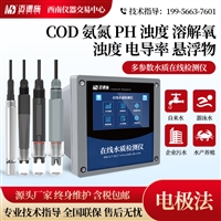 迈德施在线电导率检测仪 工业污水PH余氯浊度多参数水质监测仪