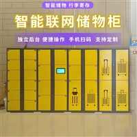 微信扫码行李寄存柜车站酒店景区收费联网扫码智能储物柜厂家