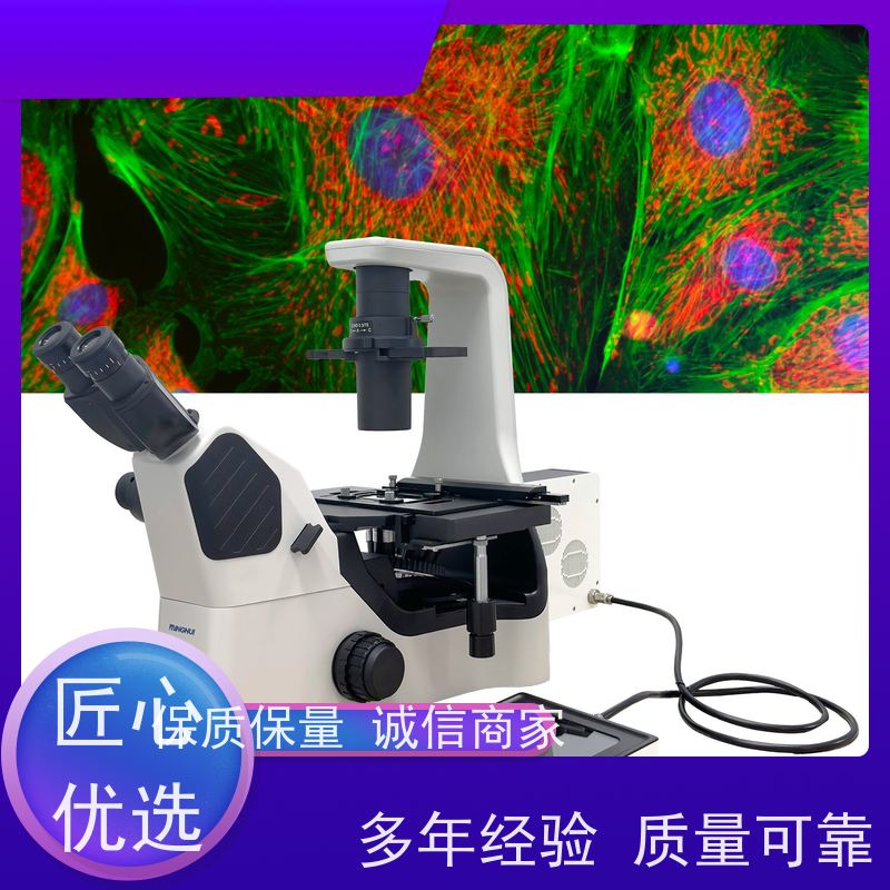 明慧 型号MHIF3000 可兼容复杂实验扩展 荧光倒置生物显微镜