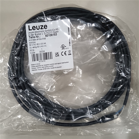 劳易测LEUZEM12电源连接电缆LEU.KD,U-M12-5A-V1-100