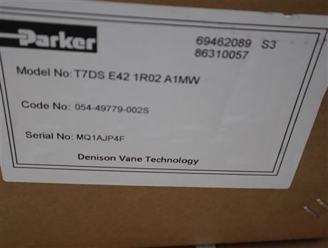 054-49779-002S T7DS E42 1R02 A1MW 派克PARKER DENISON丹尼逊