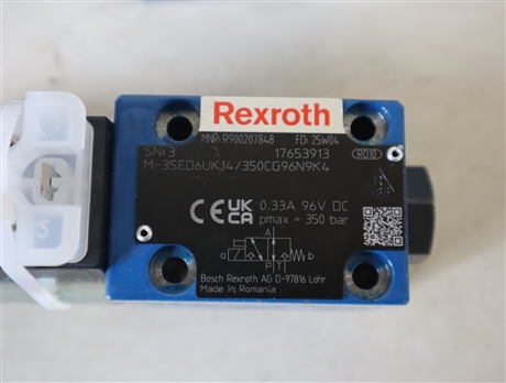 M-3SED6UK1X/350CG96N9K4 R900207848 力士乐REXROTH电磁球阀