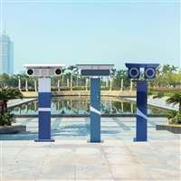 露天广场舞定向扬声器 文明小区静音广场舞音柱 深圳上门安装