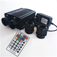 app加光纤灯汽车改装星空顶RGBW光源器32W双头薄款七彩声控