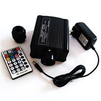 蓝牙app光纤灯汽车改装星空顶RGBW光源器16w薄款七彩声控