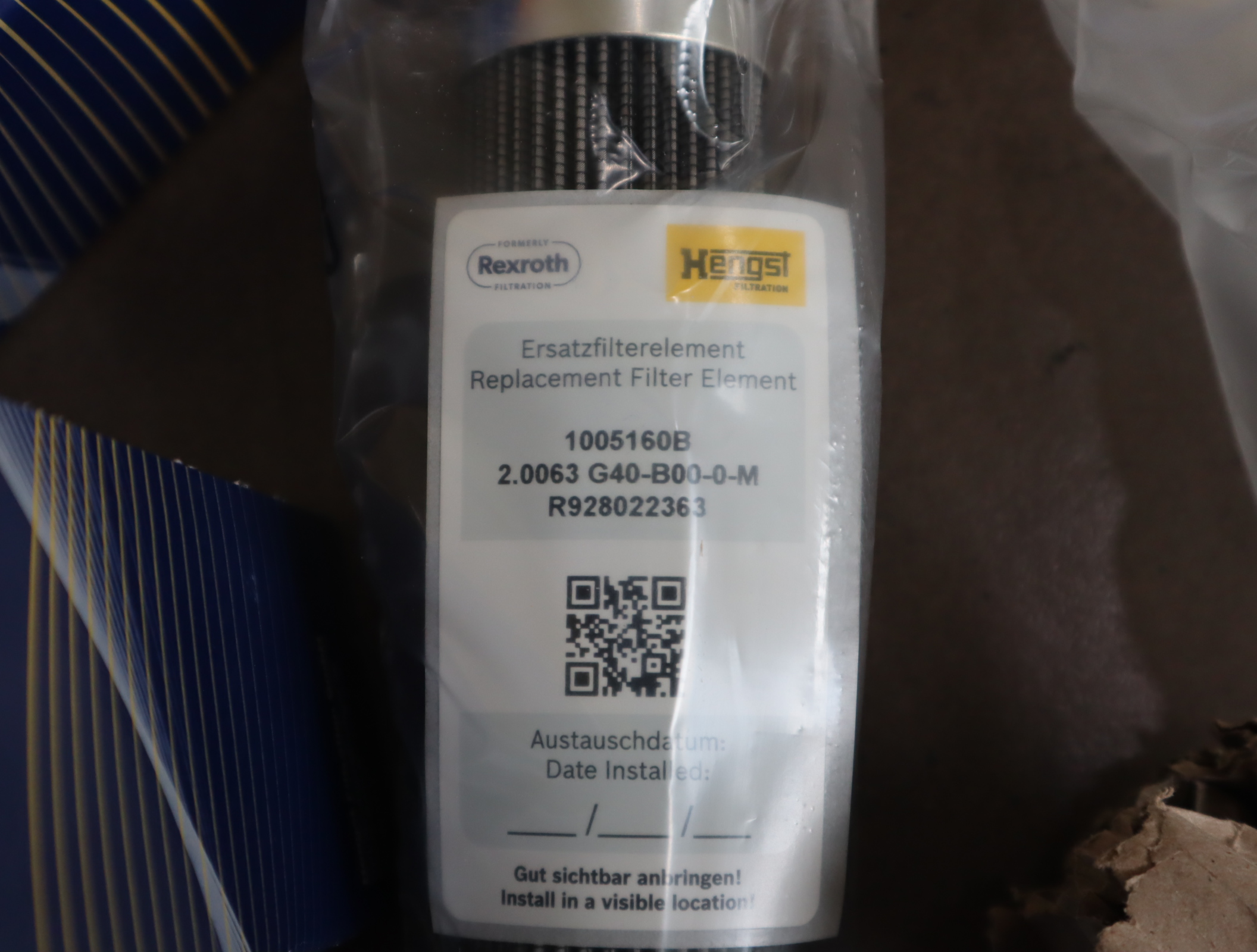 R928022363 2.0063 G40-B00-0-M 1005160B 德国汉格斯特HENGST滤芯