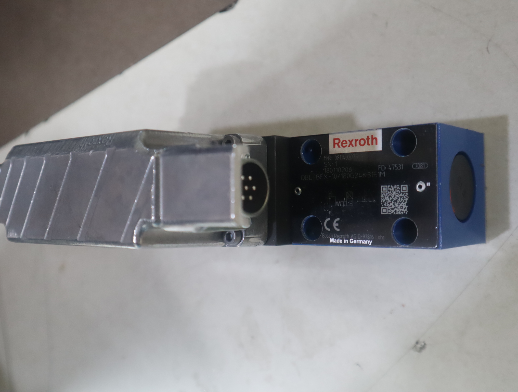 0811402075 DBETBEX-1X/180G24K31F1M 力士乐REXROTH比例溢流阀