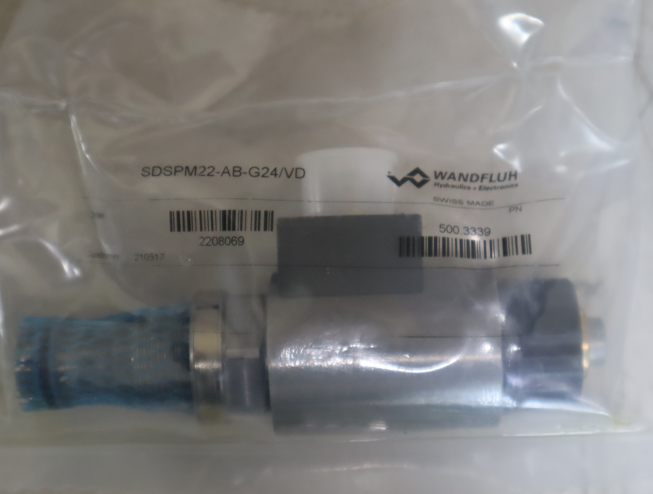 SDSPM22-AB-G24/VD 万福乐WANDFLUH螺纹插装电磁阀