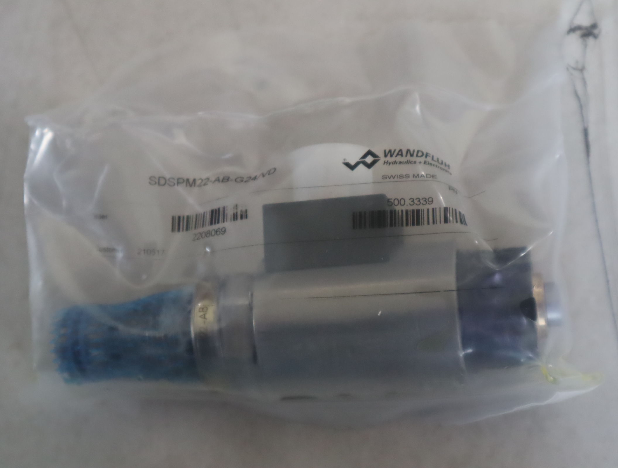 SDSPM22-AB-G24/VD 万福乐WANDFLUH螺纹插装电磁阀