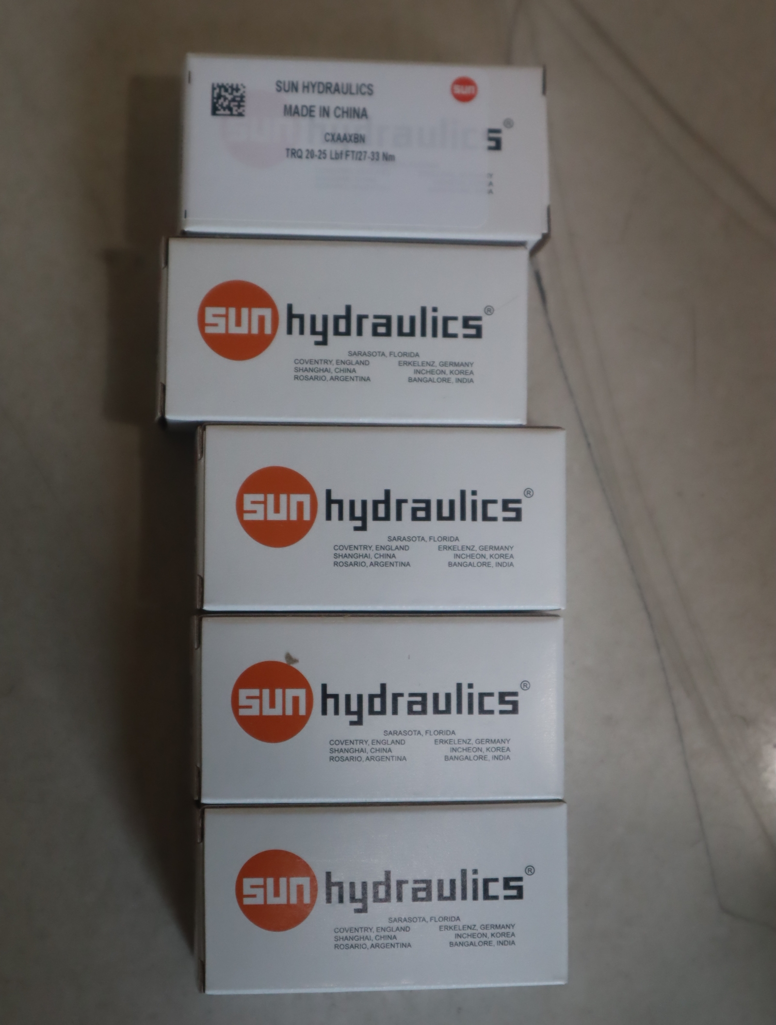 CXAAXBN TRQ 20-25LBF FT/27-33NM 美国太阳SUN插装阀