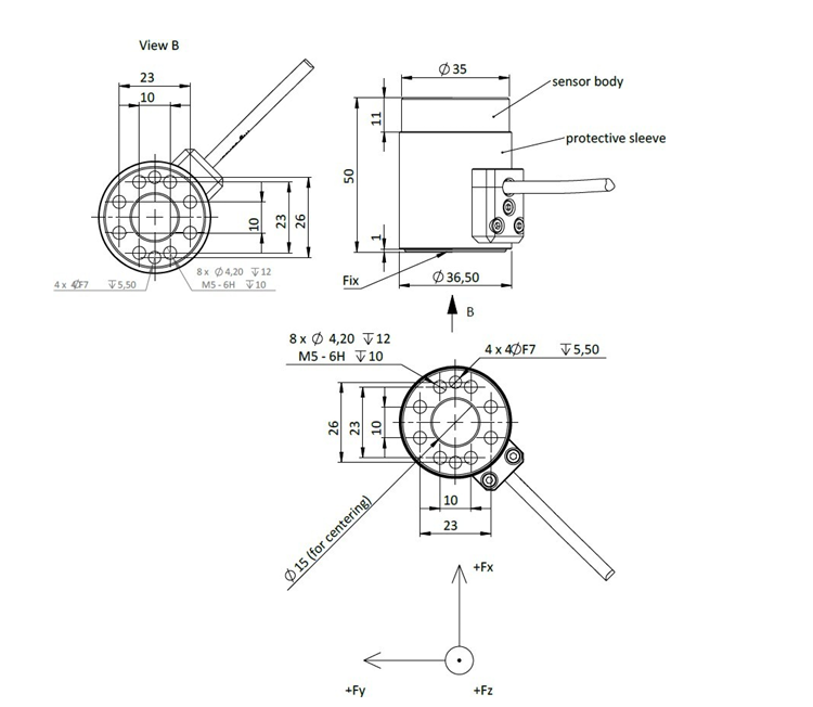 mg-sensor转向管柱力传感器F3B3K10A