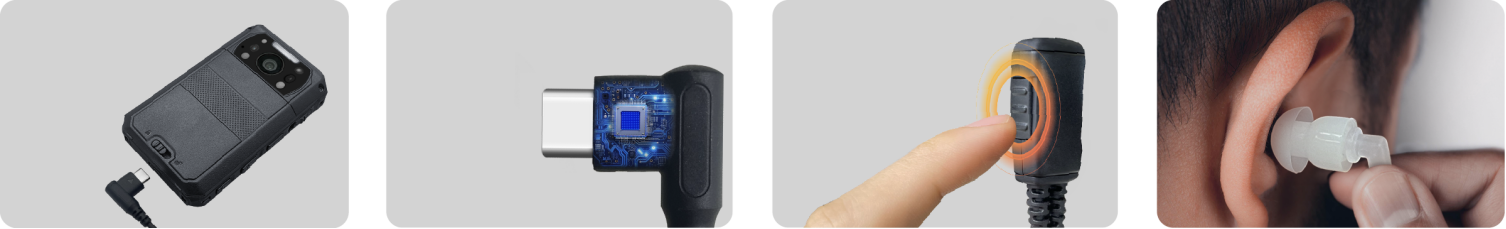 数字对讲耳机PTT一键对讲