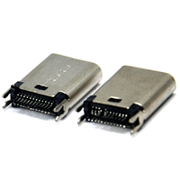 USB連接器 TYPE-C24P夾板1.0母座 手機數據線充電接口H9.310.5