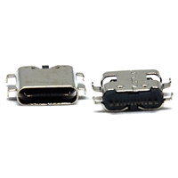 TYPE-C16Pin母座0.8 1.6mm短體沉板 單排無彈點焊款USB多功能